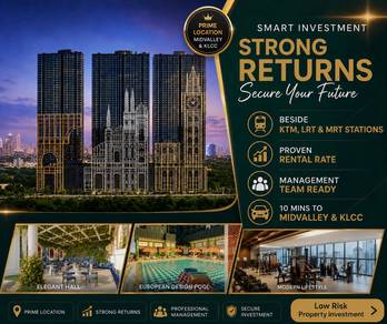 Europe Design Condo Beside KTM, LRT & MRT Salak Selatan