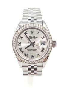Rolex Datejust 28 Silver Roman Bezel 279384RBR