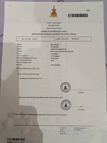 Tanah untuk Dijual di Sungai Buloh