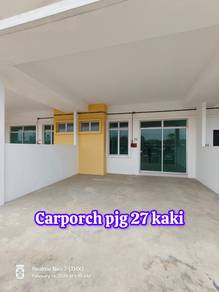 (PermatangBadak) Carporch 27kaki, Tanah blkg 17kaki, 400M ke JlnBypass