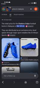Kasut Bola Diodora ori
