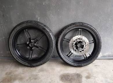 SportRim Y15 Ori + Disc Depan + Free Tayar R26