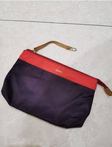 Bonia Preloved Colorblock Pouch Wristlet Handb