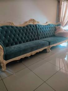Set Sofa Kayu Jati Royal 6-seater (preloved)
