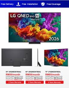 LG brand Tv Qned Evo Ai Mini Led 55 inci - 75 inci