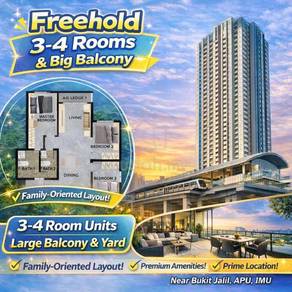 405K Next To Bukit Jalil City @ 3-4 Rooms FREEHOLD RESIDENTIAL Condo !