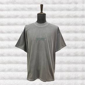 Represent Rock Washed Grey Tee with gothic logo