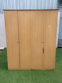 YF16E  Almari Baju 160 x 198 cm 4 Doors Wardrobe