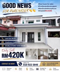 BRAND NEW DOUBLE STOREY HOUSE FOR SALE 📍 First Garden, Buntong, Ipoh