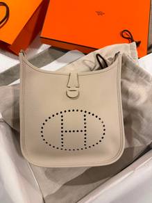 Hermes Evelyne 23 Craie 2026. Stamp G. Brand New