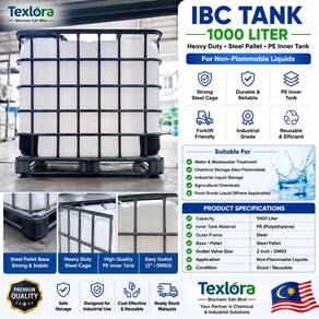 IBC Tank 1000L Heavy Duty PE Inner Tank Steel Cage