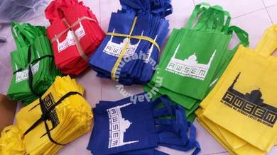 Non Woven Bag saiz A4 pelbagai warna Cetak Beg
