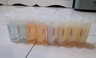 8 PC's Ramada hotel toiletries bath foam lotion
