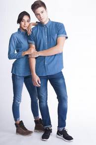 Baju Kemeja Korporat Corporate Denim Uniform