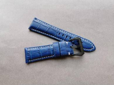 PANERAIpam 26 mm Blue Croc Leather Watch Strap