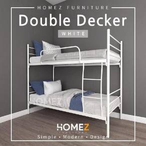 Free Shipping Katil Besi Dua Tingkat Double Dacker Bed Full Metal Harga Murah Quality Cantik Shopee Malaysia