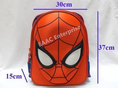 3D Spiderman School Bag Backpack Beg Sekolah