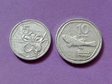 Philippines 5 & 10 Sentimos 1987