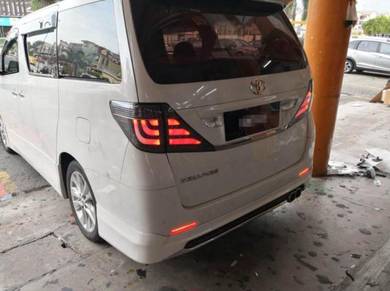 Alphard vellfire anh20 08-14 modellista rear skirt