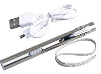 Lampu Stainless Steel USB Rechargeable