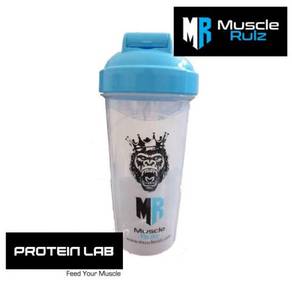 MuscleRulz Hydroblade White and Blue Shaker 25oz