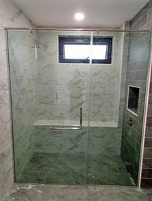 SHOWER SCREEN GLASS l kaca mandian