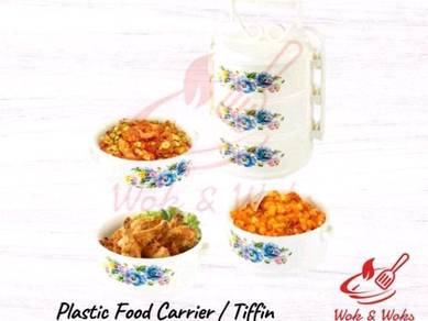 Plastic food carrier 4 tiers