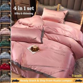 Bedsheet Satin Silky Shinning 4-in-1 Quality Washe
