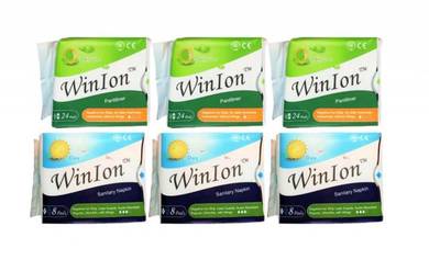 Winion Sanitary Napkin Mix Pack (3 Day & 3 Panti)