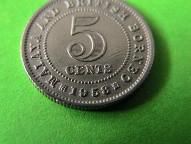 Malaya and British Borneo 5 Cents 1958