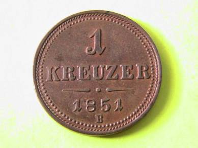 Austria 1 Kreuzer 1851 B [Kod : A1304]
