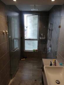 INSTALL SHOWER GLASS l kaca mandian kering