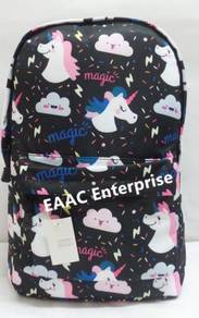 Big Pony Black Primary Secondary School Bag Backpa