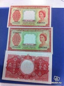 1953 Queen Elizabeth 10 Dollars 342963 242954