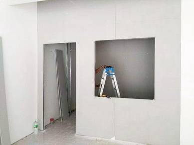 INSTALL DRY WALL l pasang dinding kering