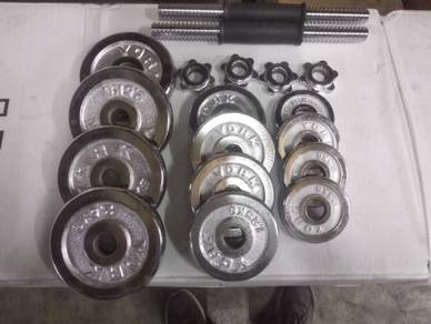 Dumbell chrome 20 kg set