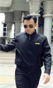 Corporate Jacket Black, Pattern C Round Neck SPRM