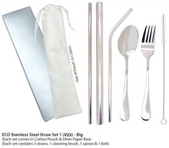ECO Stainless Steel Straw Set 1 (V23) - Big