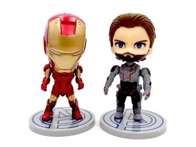 Avengers Q version Ironman Captain Marvel Thanos