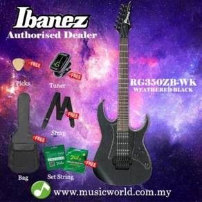 Ibanez rg350zb-wk weathered black solid body elect