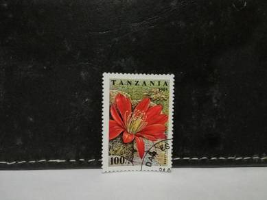 1995 Tanzania Stamp Cactus Flower