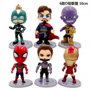 Avengers Q version Ironman Captain Marvel Thanos