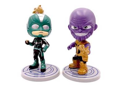 Avengers Q version Ironman Captain Marvel Thanos