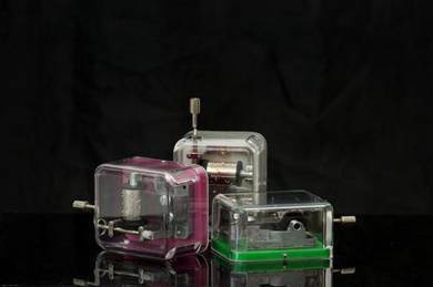 Music box hand winding kotak muzik (clear green)
