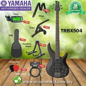 Yamaha trbx504 4 string bass guitar basses bk