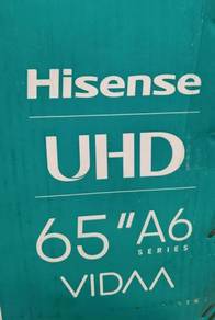 HISENSE 65 SMART UHD 4K LED TV A6100G (new)