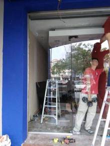 DINDING KACA KALIS PECAH l install glass wall