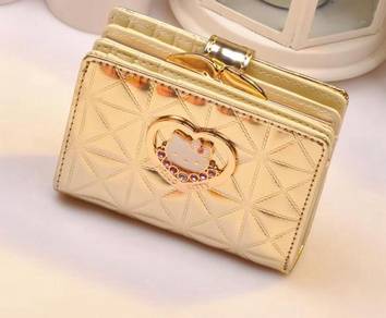 Hello kitty pink gold wallet purse RBHB035