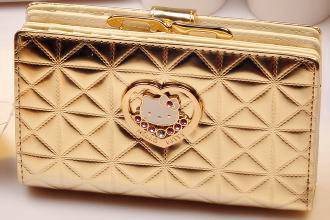 Hello kitty pink gold wallet purse RBHB035