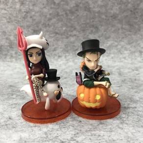 One Piece WFC Halloween Luffy Sanji Chopper 9pcs